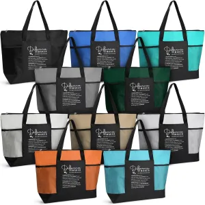 10 Pcs Team Appreciation Tote Bags with Mesh Pocket for Women Employee Appreciation Staff Gifts for Nurse Teacher(Classic Colors,Difference Maker)