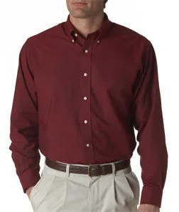 57800 Van Heusen Men's Classic Long-Sleeve Oxford Cayenne Red