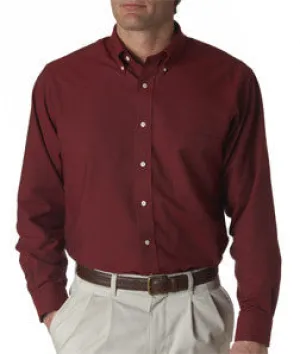 57800 Van Heusen Men's Classic Long-Sleeve Oxford Cayenne Red