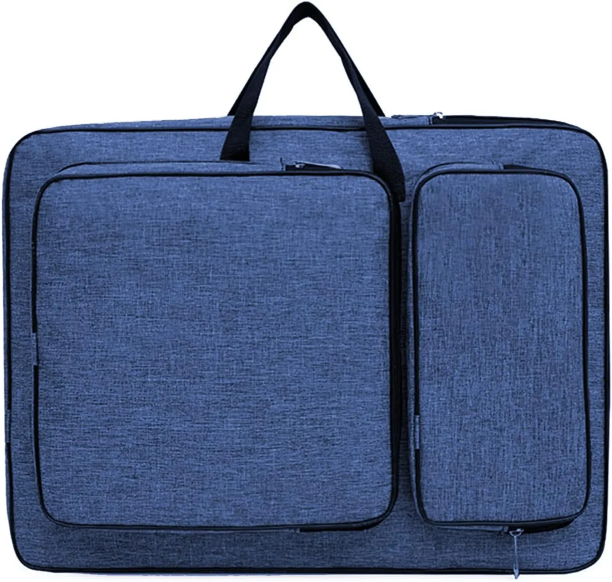 8K Artist Portfolio Carry Backpack Case Versatile Art Bags Waterproof Adjustable Drawing Board Backpack Art Storage Bags for Artworks Painting Drawing Sketching 19.7” x 14.6” x 2.4” (Blue)
