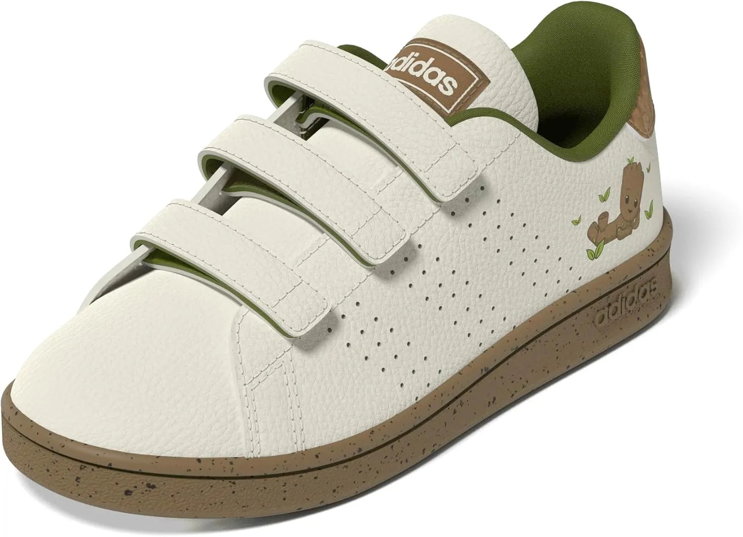 adidas Unisex-Child Marvel Groot Advantage Sneaker