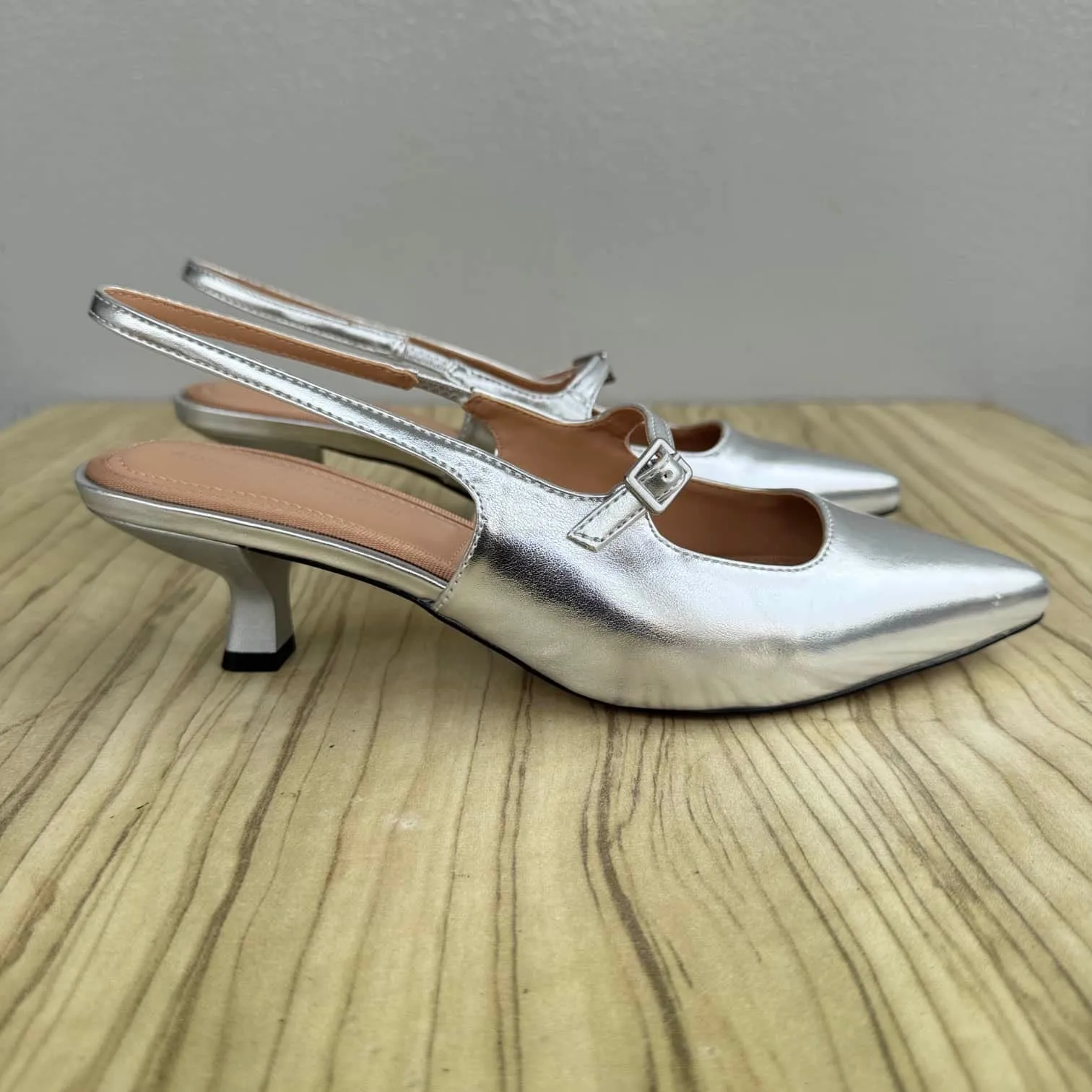 Adrienne Vittadini Mary Jane Slingback Kitten Heel - Size 39
