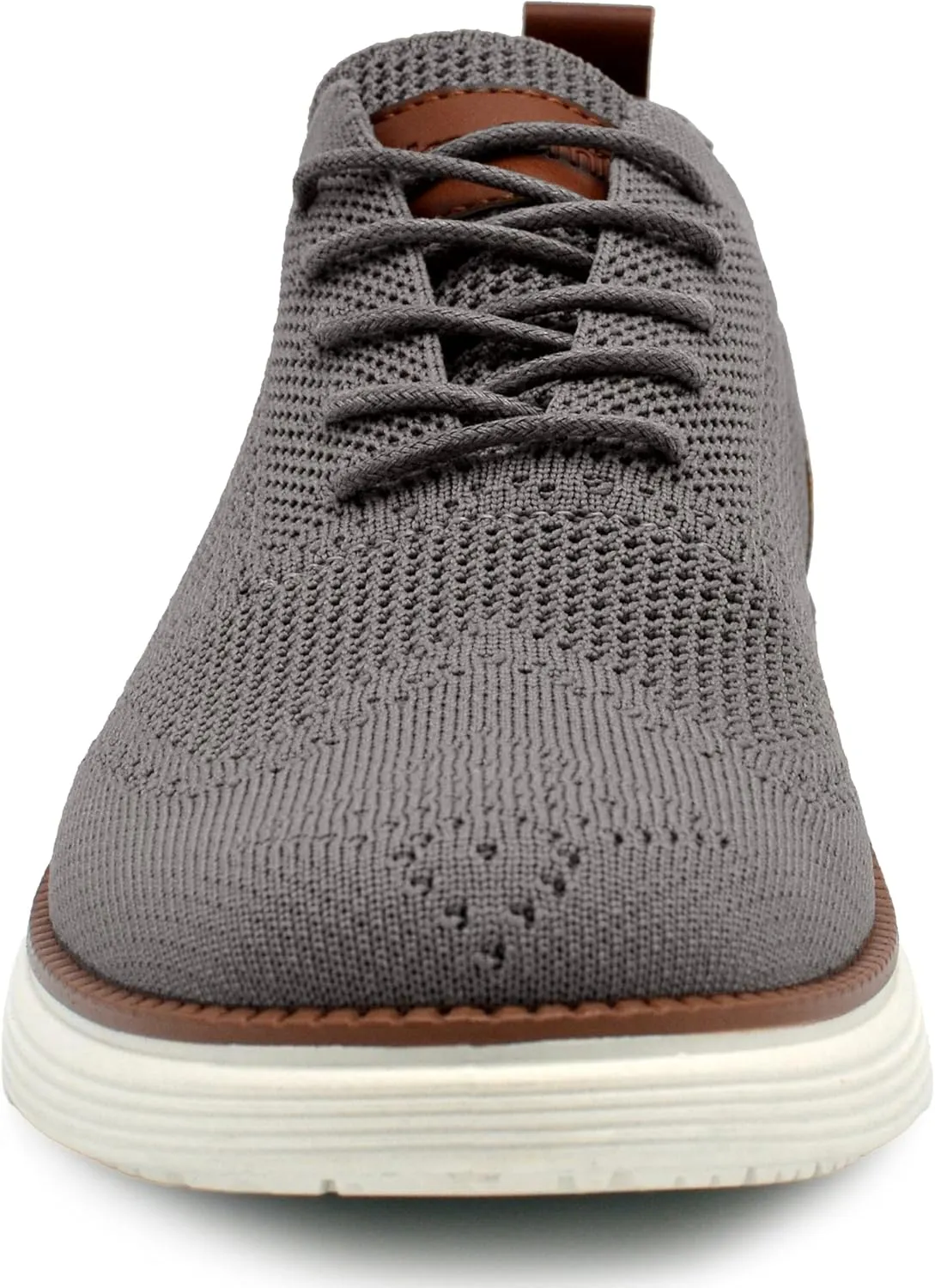 AKADEMIKS Men's Olney Wingtip Knit Oxford, Sleek Breathable Dress Shoes