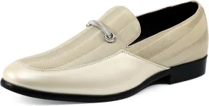 Amali Fay Velvet Men’s Slip-On Shoes with Gold Chain Ornament Dress Shoes for Men Velvet Formal Loafers for Men The Original Smoking Men Tuxedo Dress Shoes