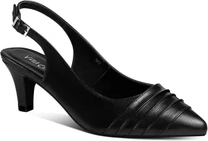 ANN CREEK 'Lossom' Women's Dressy Sandals Pump Shoes with 2.5 inch Kitten Heel  Half Size Available