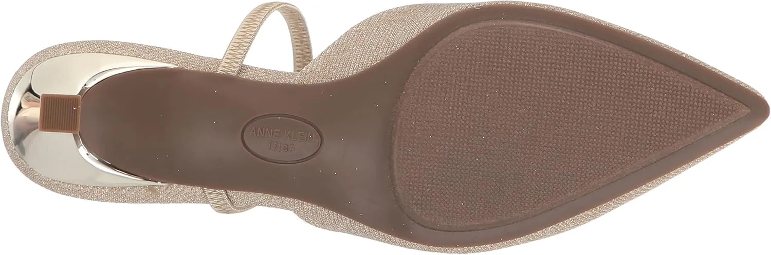Anne Klein Womens Iella Pointy Toe Slingback Heels