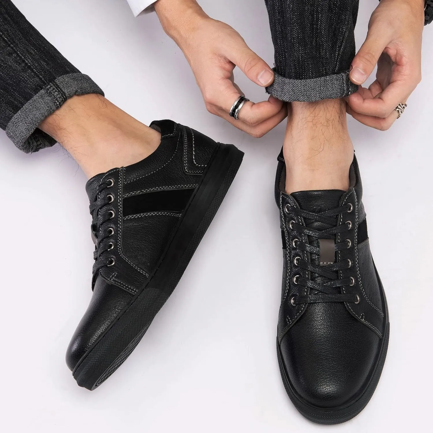 Arkbird Mens Fashion Sneakers Classic Casual Shoes Stylish Lace-up Oxford Shoes for Men