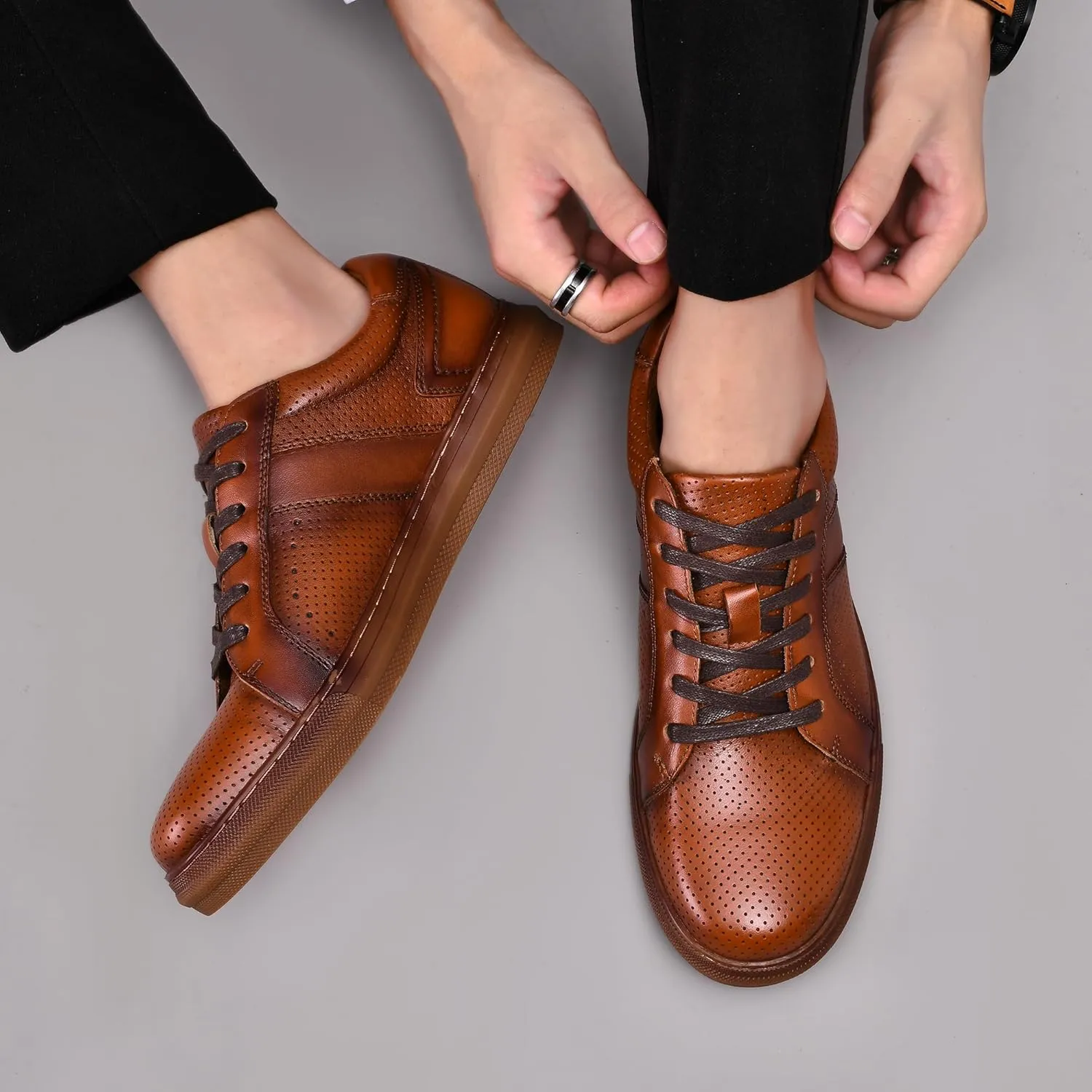 Arkbird Mens Fashion Sneakers Classic Casual Shoes Stylish Lace-up Oxford Shoes for Men