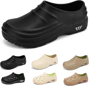 Armadillo Chef Shoes for Women Comfortable Slip On Kitchen Garden Nurse Shoes Solid Color Oil Resistant Work Clogs Lightweight Waterproof Chef Mules