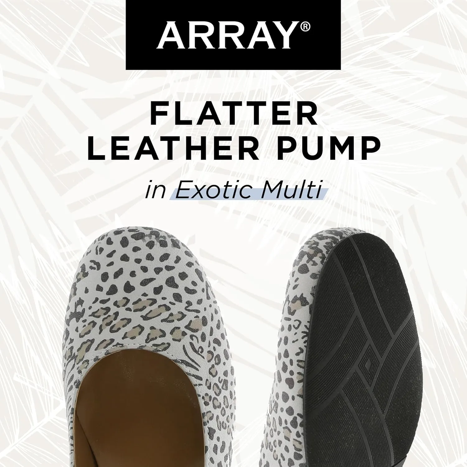 ARRAY Women’s Flatter Low Heel Leather Dress Pump