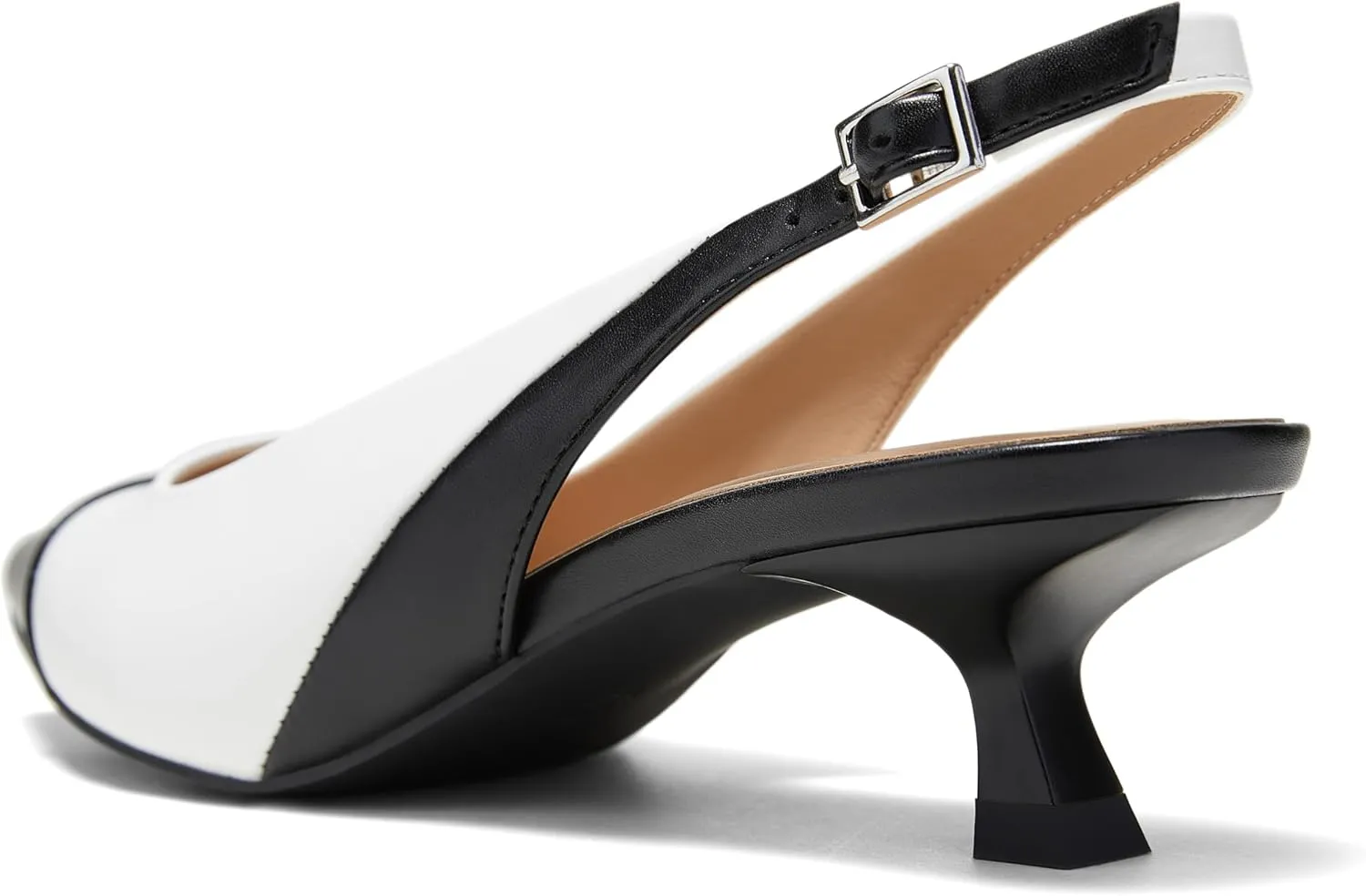 Arromic Women's Slingback Kitten Heels Closed Toe Pointed Toe Low Pump Dress Work Bridal Wedding Heel Shoes