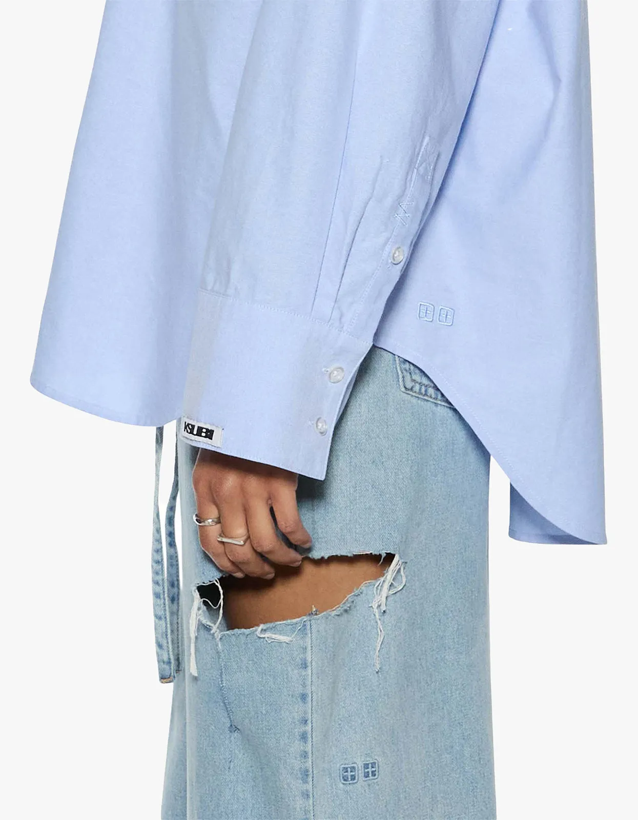 Astra L/S Shirt - Blue Oxford