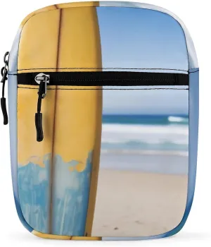 Beach Surfboard Oxford Cloth Ammo Crossbody Shoulder Bag Medic Bag Classic Small Messenger Crossbody Bag Unisex Classic Canvas Shoulder Bag for Women, Bookbag for Work