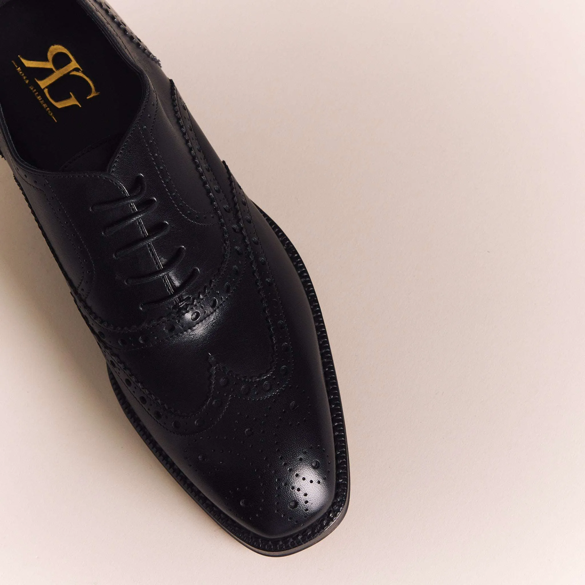 Black Oxford Wingtip Brogues