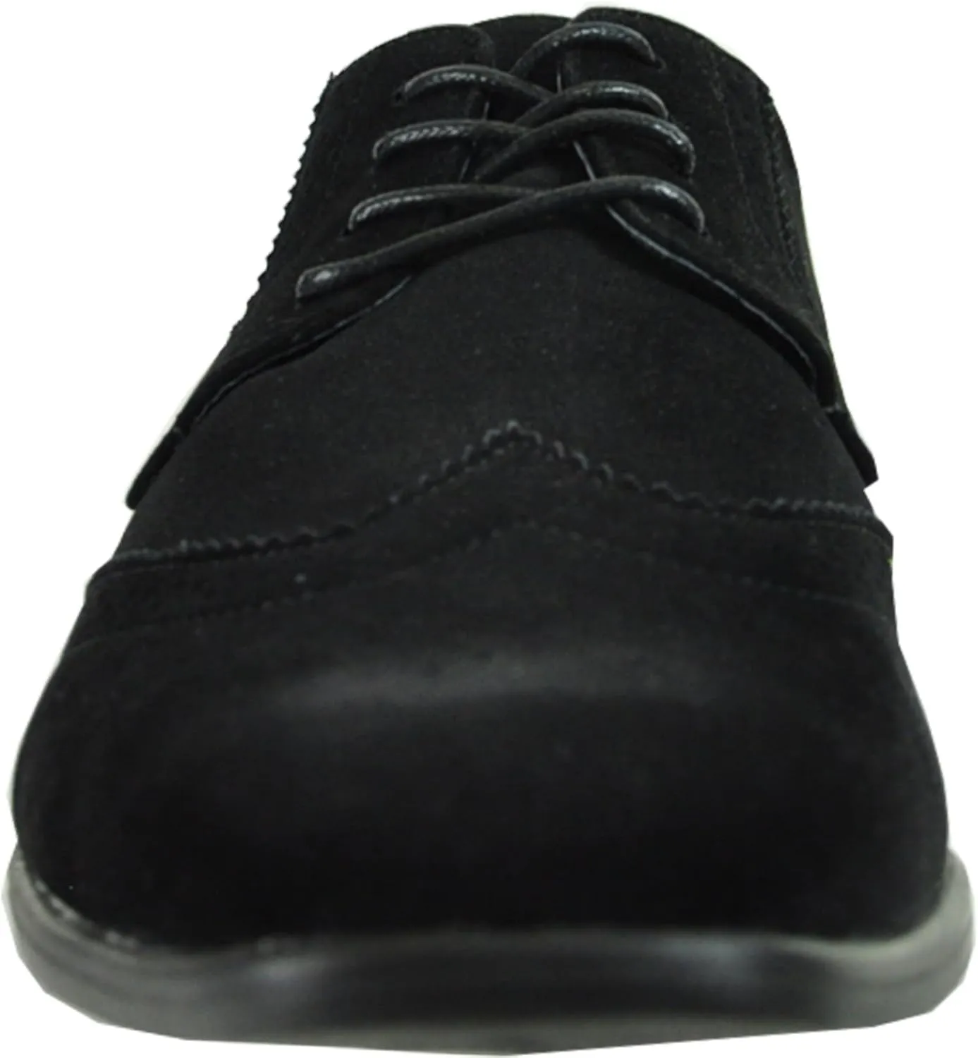 bravo! Men Dress Shoe King Classic Lace-up Oxford Plain or Cap Toe or Wingtip Leather Sock Medium and Wide Width Size from 6 to 18 Black Brown Cognac Blue Purple Red