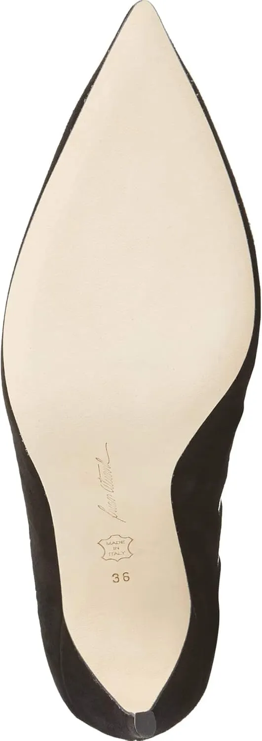 Brian Atwood Victory Cutout Pointy Toe Black Clear Flame Pointed Stiletto Pumps
