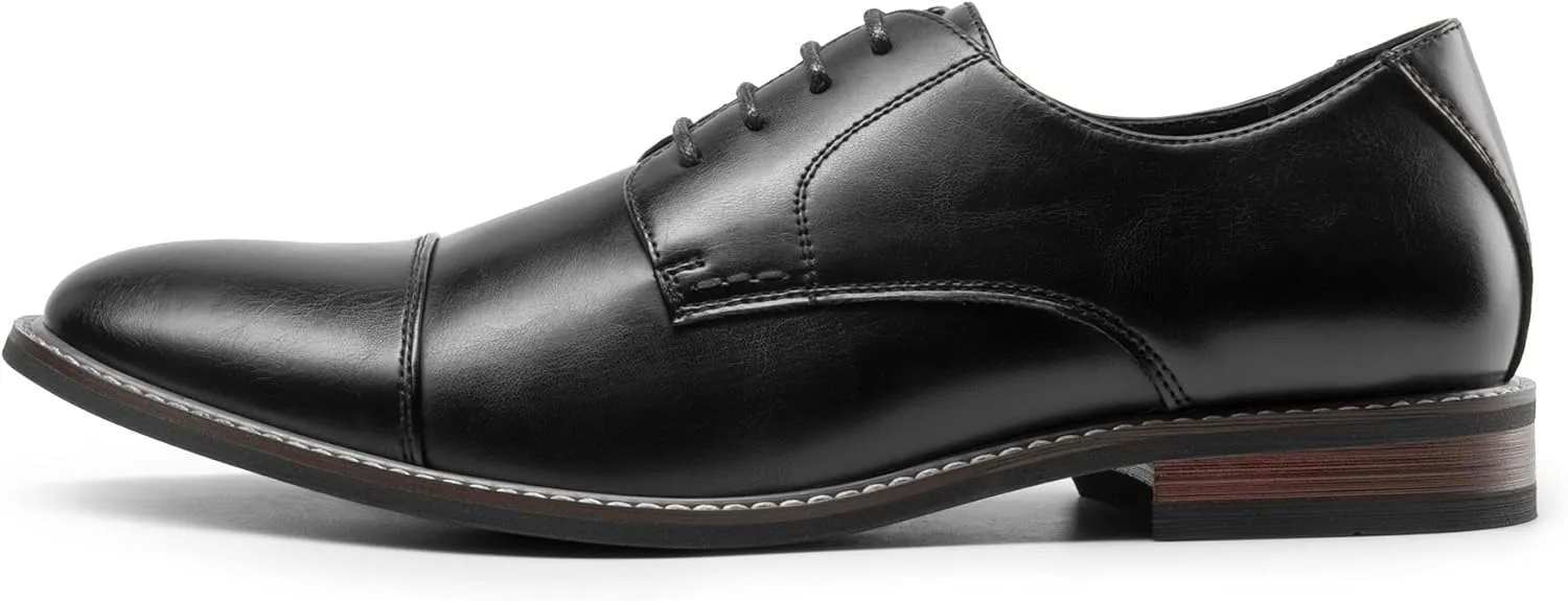 Bruno Marc Men's Prince Classic Modern Formal Oxford Lace Up Dress Shoes