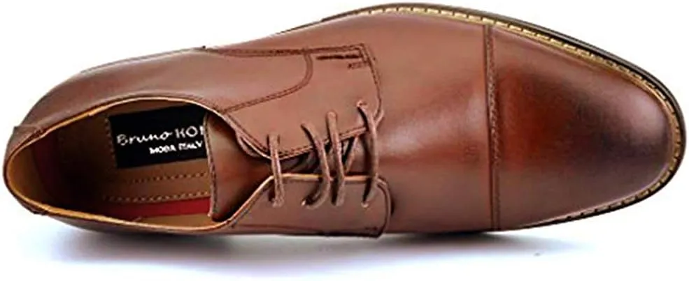 Bruno Moda Italy Prince Men's Classic Modern Oxford Wingtip Lace Dress Shoes