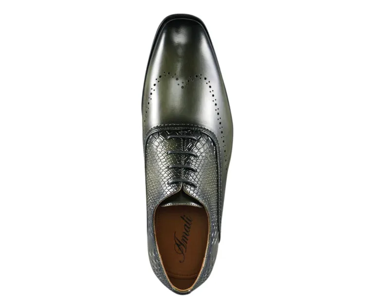 Burke Olive Wingtip Oxfords
