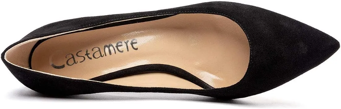 Castamere Womens Basic High Heels Pumps Slip-on Pointy Toe Stilettos 8.5 CM Heel