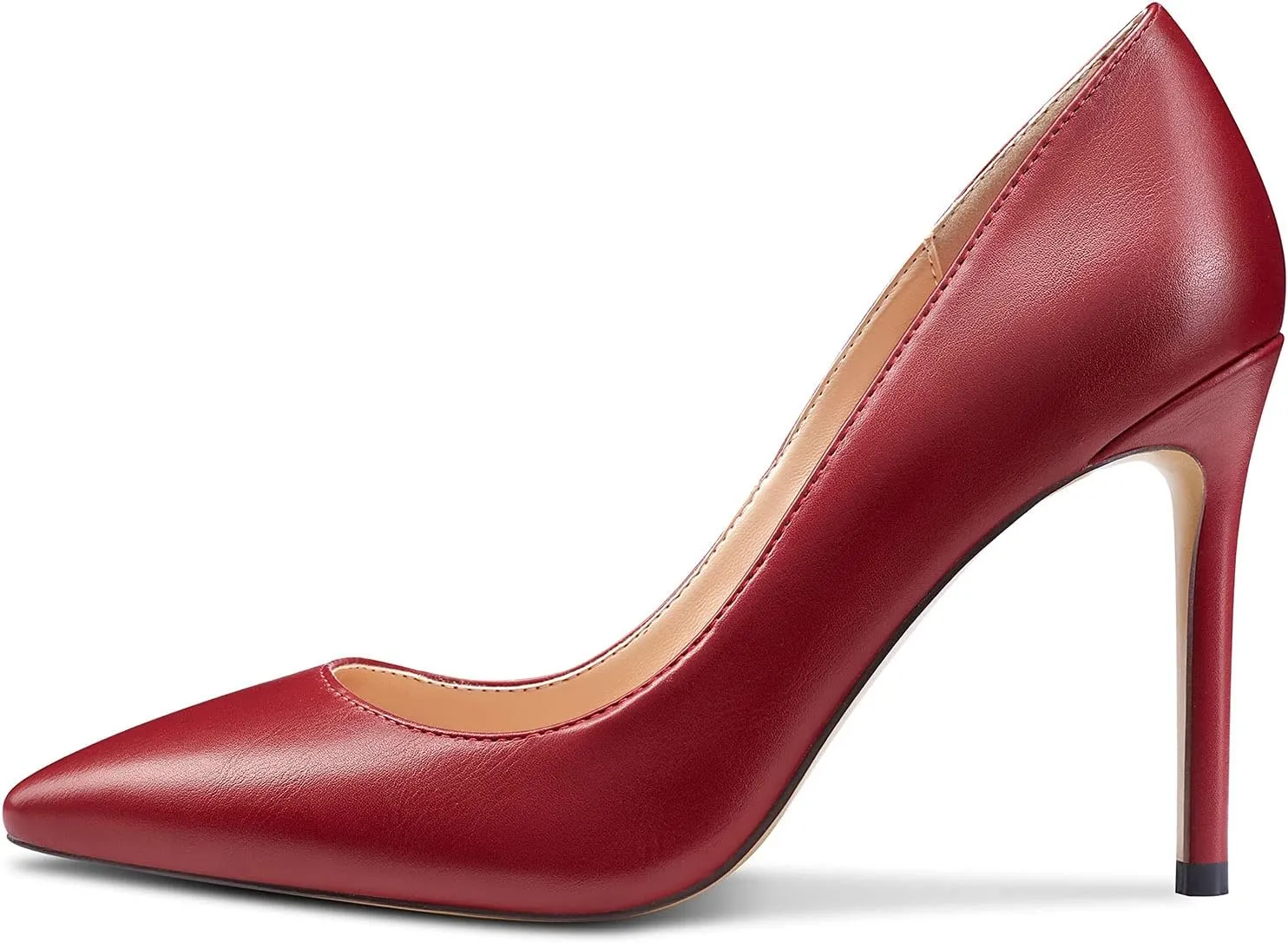 Castamere Womens High Heels Stilettos Pumps Slip-on Sexy Pointy Toe Basic Pump 10CM Heels