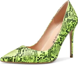Castamere Womens High Heels Stilettos Pumps Slip-on Sexy Pointy Toe Basic Pump 10CM Heels