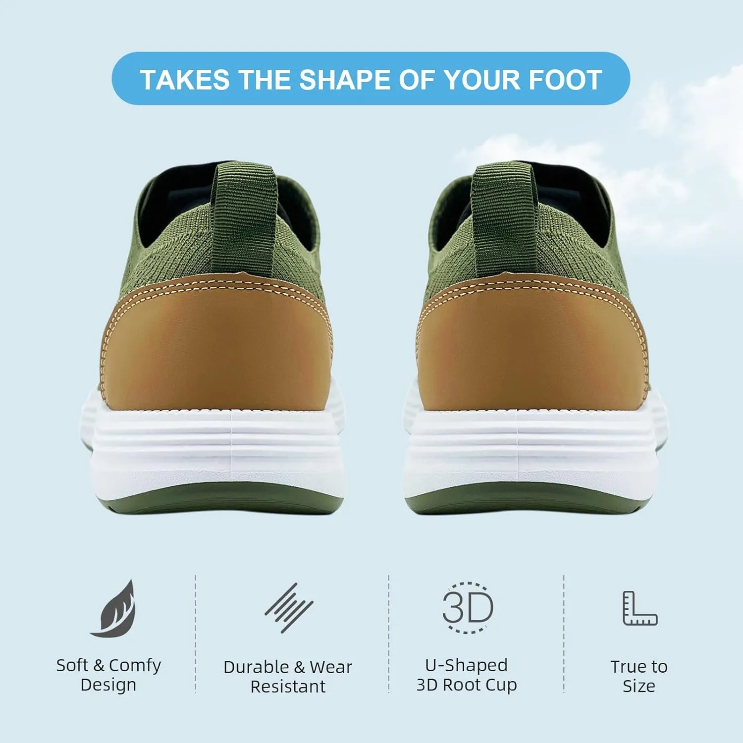 Casual Dress Shoes for Men Business Oxfords Fashion Sneakers Comfortable Loafers Men’s Walking Shoes