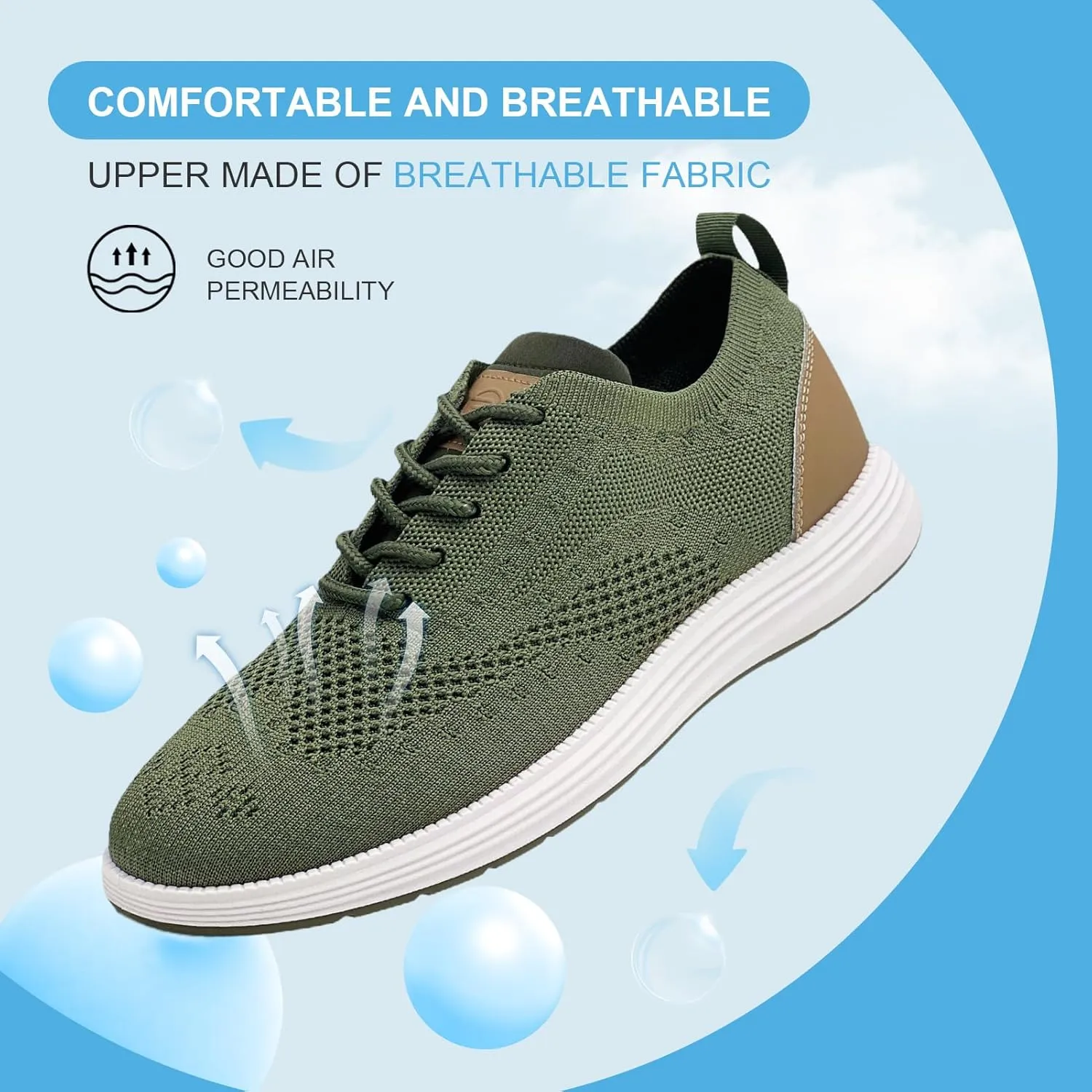 Casual Dress Shoes for Men Business Oxfords Fashion Sneakers Comfortable Loafers Men’s Walking Shoes