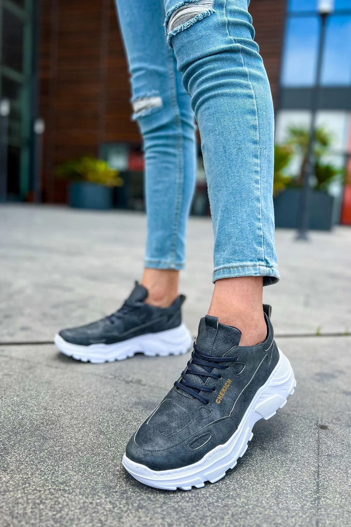 CH089 BT Men's Sneaker Shoes ANTHRACITE