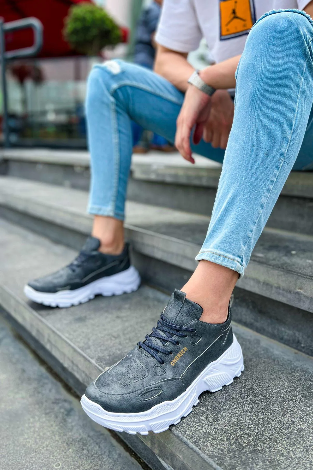 CH089 BT Men's Sneaker Shoes ANTHRACITE