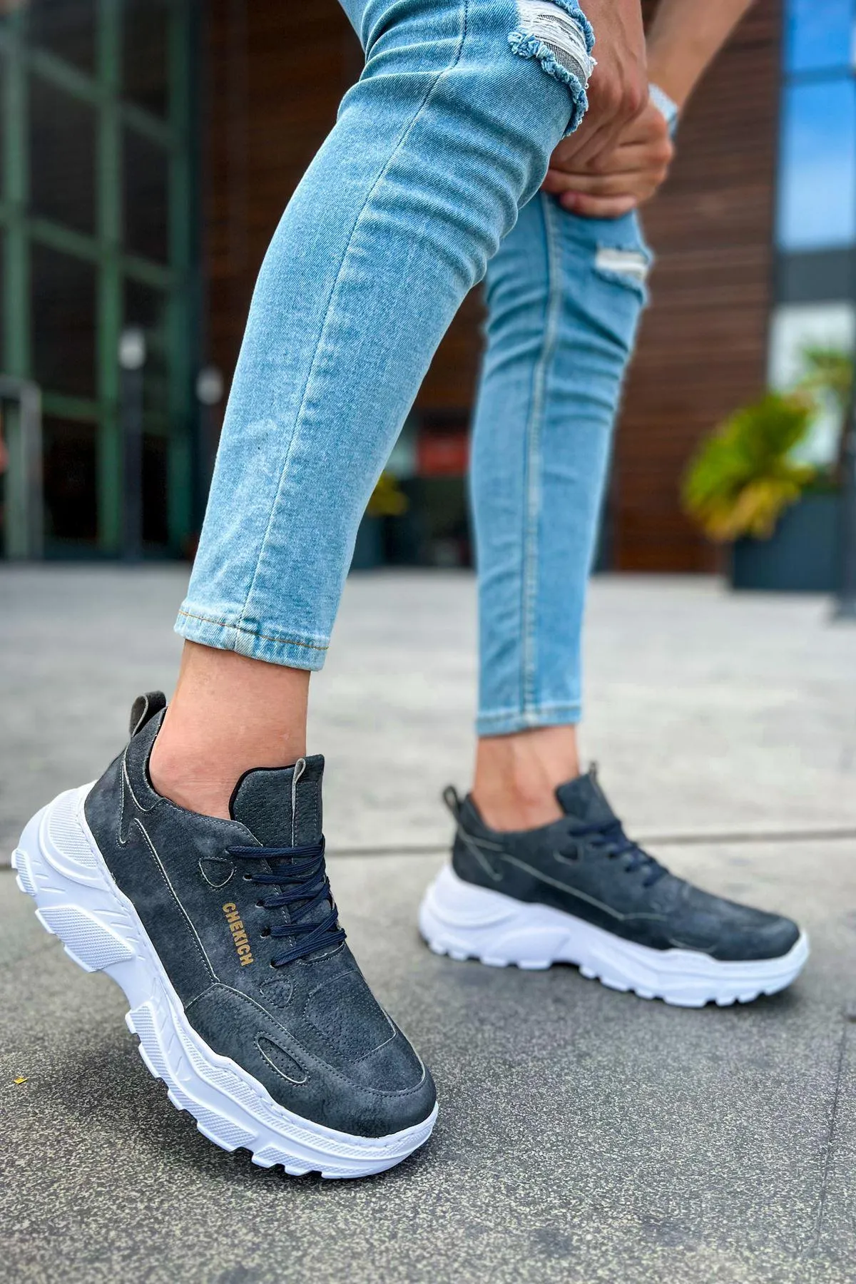 CH089 BT Men's Sneaker Shoes ANTHRACITE