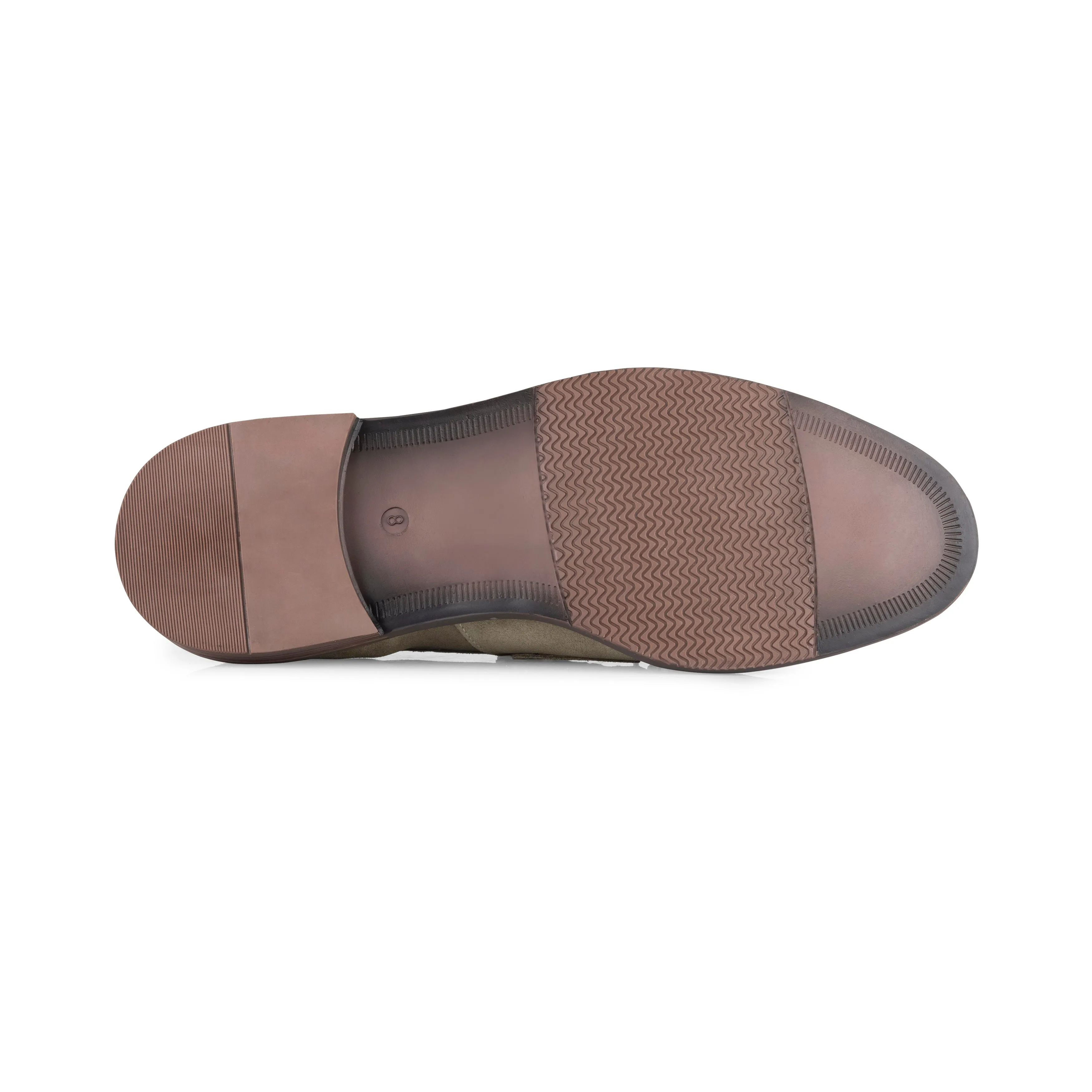 Charleston Suede Leather Tassel Loaferss - Sand