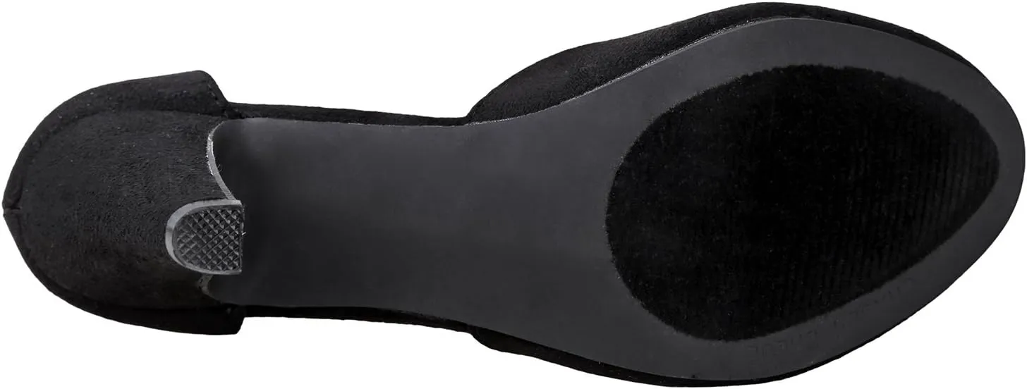 Chase & Chloe Women Mary Jane Oxford Pumps - Cute Low Kitten Heels - Retro Round Toe Shoe with Ankle Strap