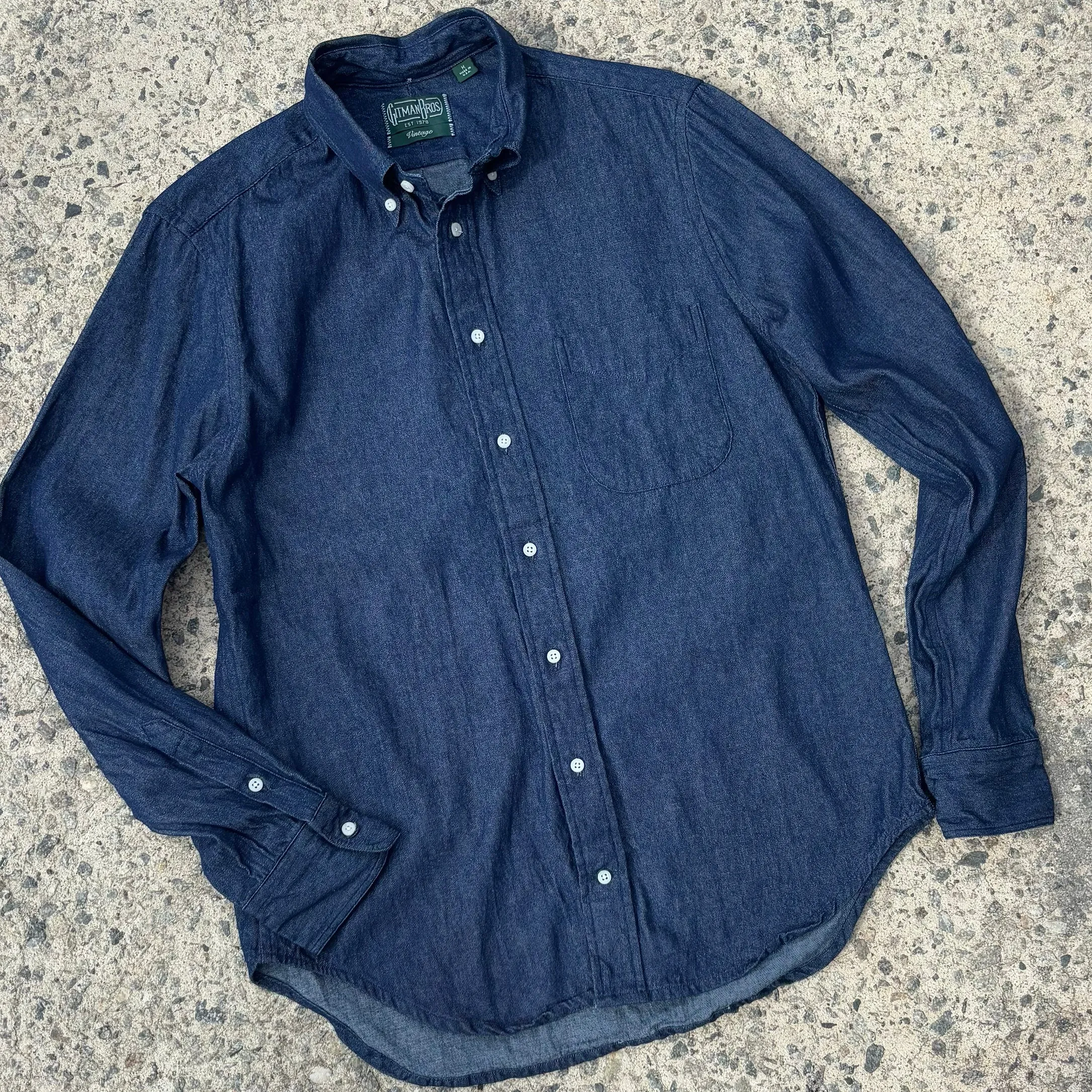 Classic Button Down - Lightweight Indigo Denim