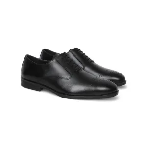 Classic Corporate Oxford Lace-Up Black Shoes