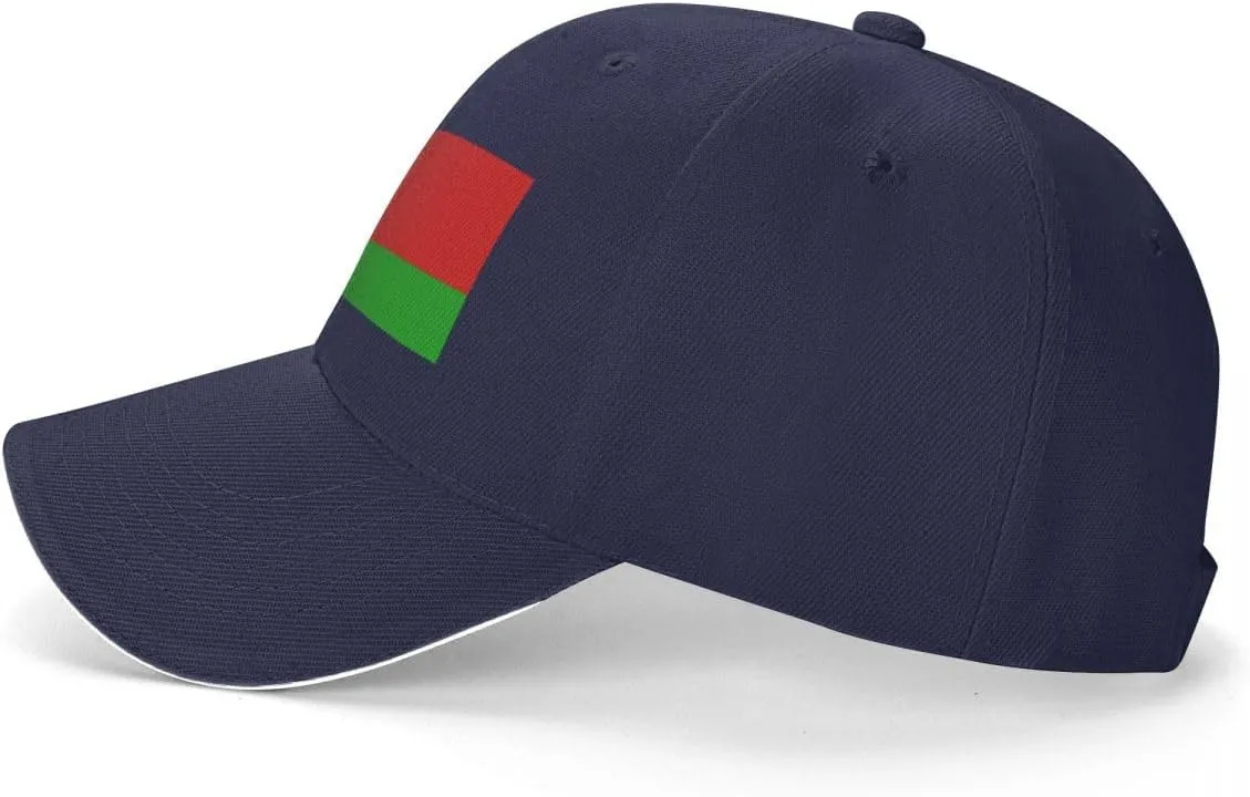 Classic Sandwich Baseball Cap-Belarus Flag Adjustable Unisex Sports Hat for Running Outdoor Four Seasons Comfortable