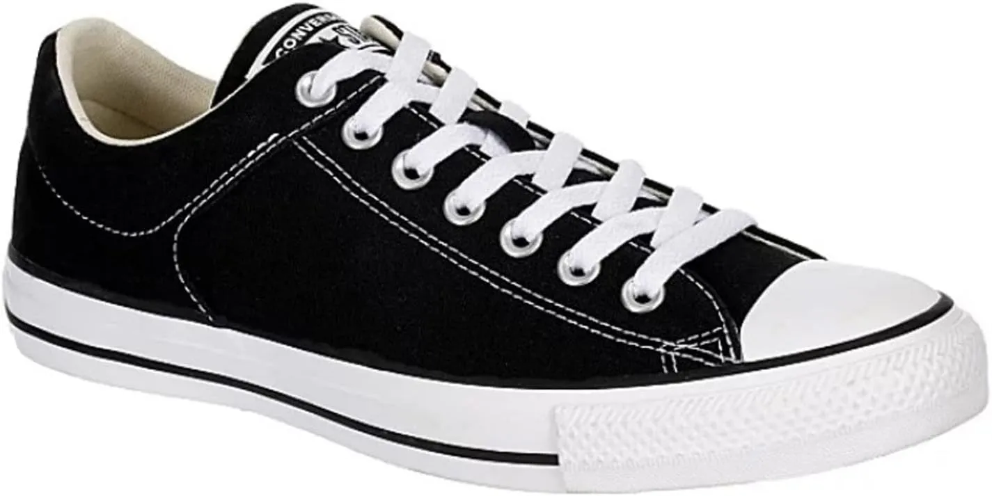 Converse Unisex Chuck Taylor High Street Canvas Sneaker - Lace up Closure Style - Black White 12.5
