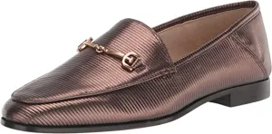 Custom design Heel Black Toe Slip Stacked Edelman Amethyst Loraine Local shipping Sam Almond Wide On Loafers