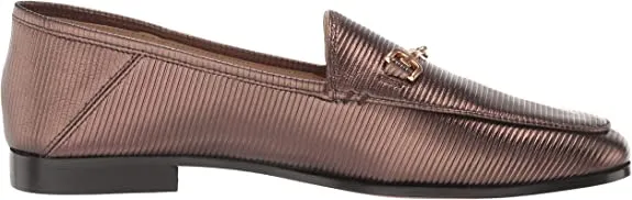 Custom design Heel Black Toe Slip Stacked Edelman Amethyst Loraine Local shipping Sam Almond Wide On Loafers