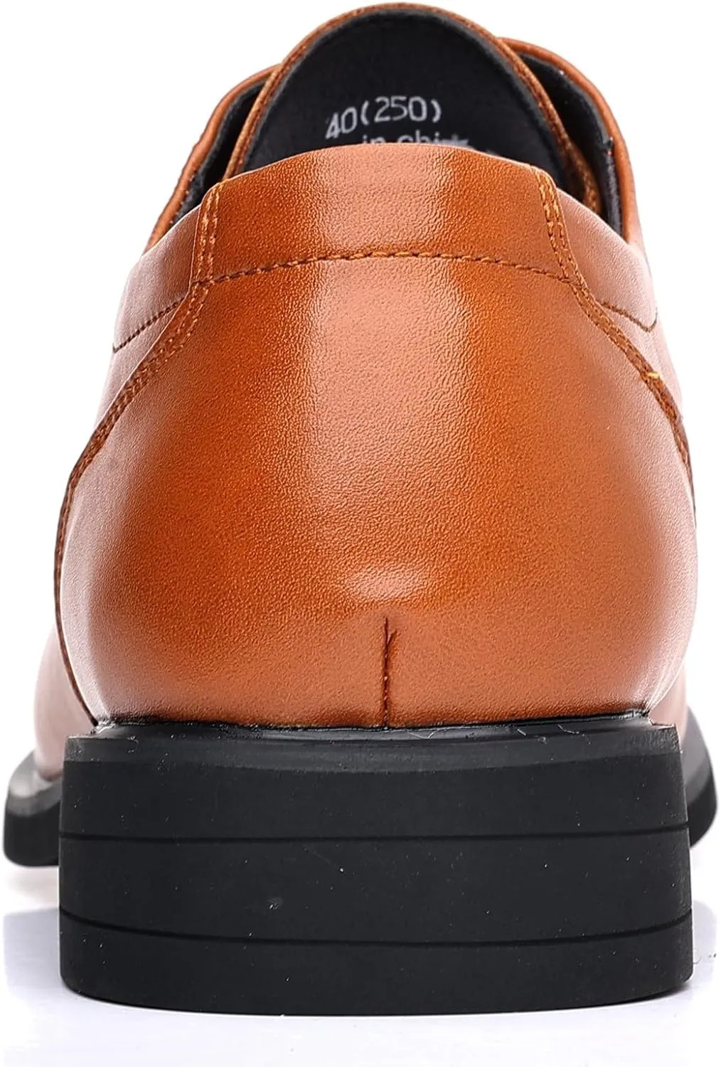 DADAWEN Men's Square Toe Business Dress Shoes Classic Lace Up Formal Oxford Shoes