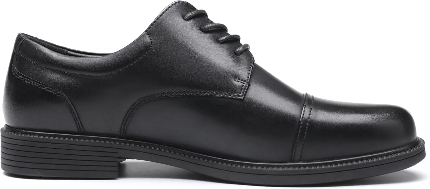 DECARSDZ Mens Classic Formal Oxford Lace-up Patent Leather Tuxedo Wedding Business Dress Shoes