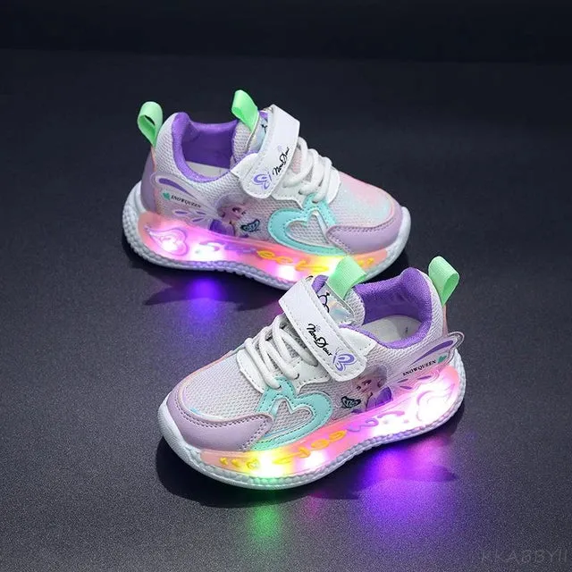 Disney Frozen Light Up Princess Sneakers.