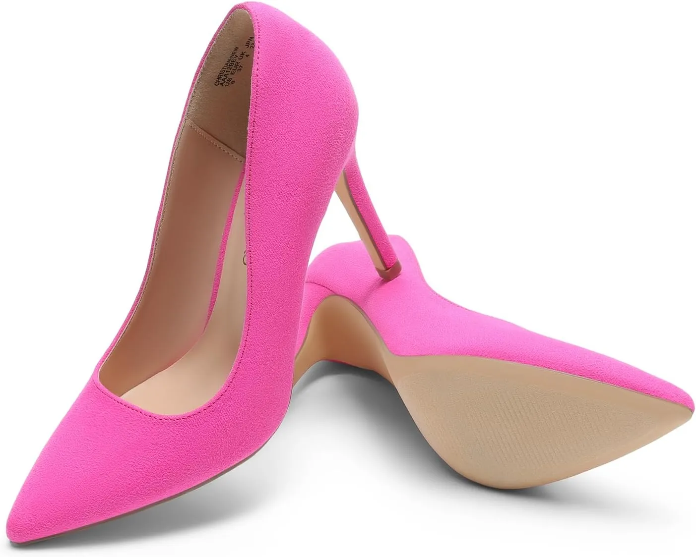 DREAM PAIRS Women's Closed Toe High Heels Dress Pointed Toe Wedding Pump Shoes