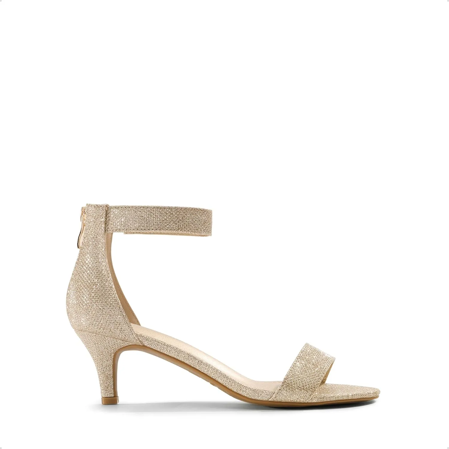 DREAM PAIRS Women's Fiona Fashion Stilettos Open Toe Pump Heeled Sandals