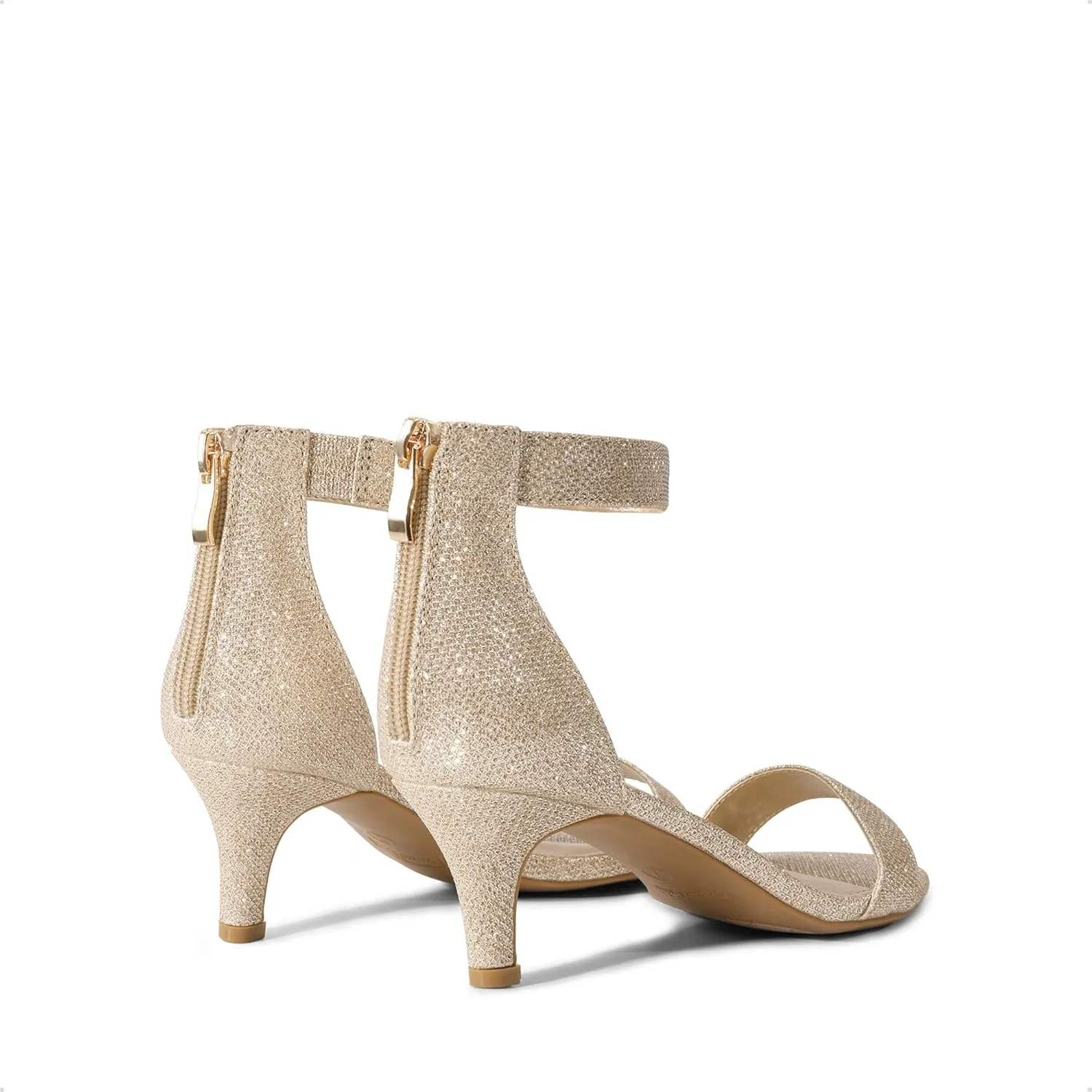 DREAM PAIRS Women's Fiona Fashion Stilettos Open Toe Pump Heeled Sandals