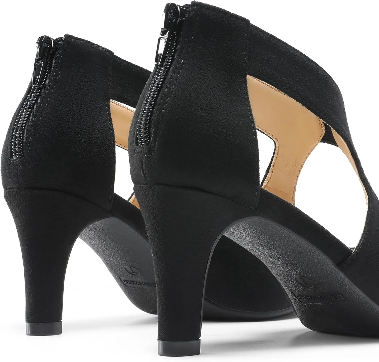 DREAM PAIRS Women's Pumps Closed Pointed Toe Kitten Heels Elegant Party Wedding Dress Shoes for Women