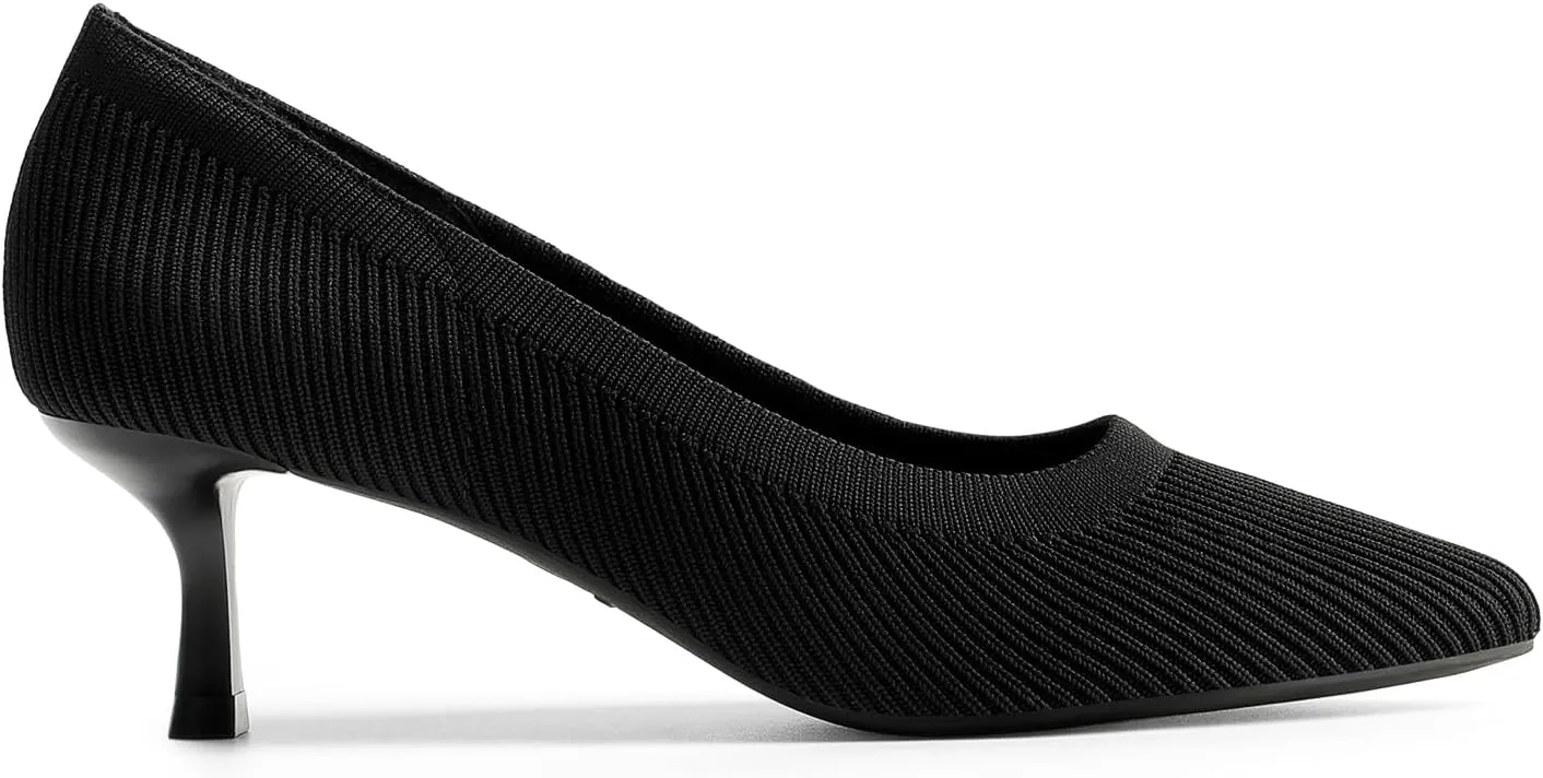 DREAM PAIRS Women's Pumps Closed Toe Pointed Toe Kitten Heels for Women Party Dance Wedding Dress Shoes for Women