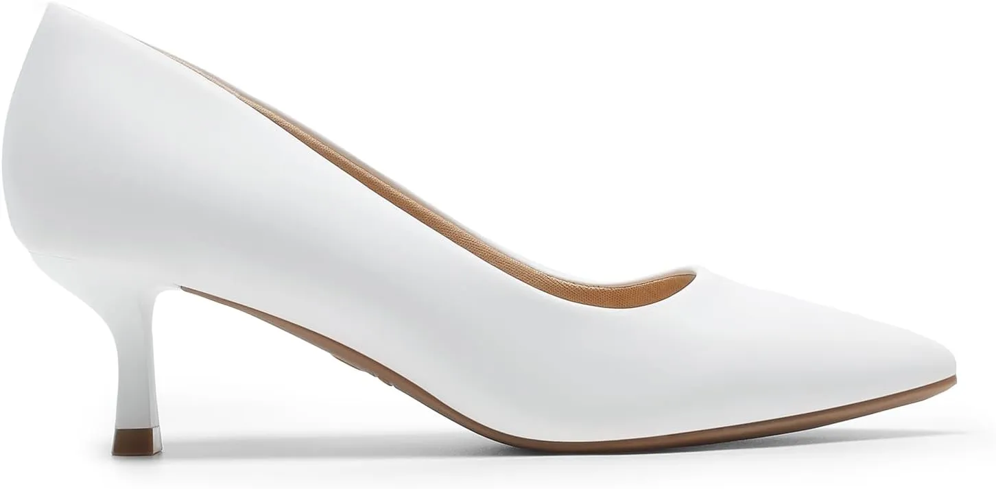 DREAM PAIRS Women's Pumps Closed Toe Pointed Toe Kitten Heels for Women Party Dance Wedding Dress Shoes for Women