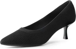 DREAM PAIRS Women's Pumps Closed Toe Pointed Toe Kitten Heels for Women Party Dance Wedding Dress Shoes for Women