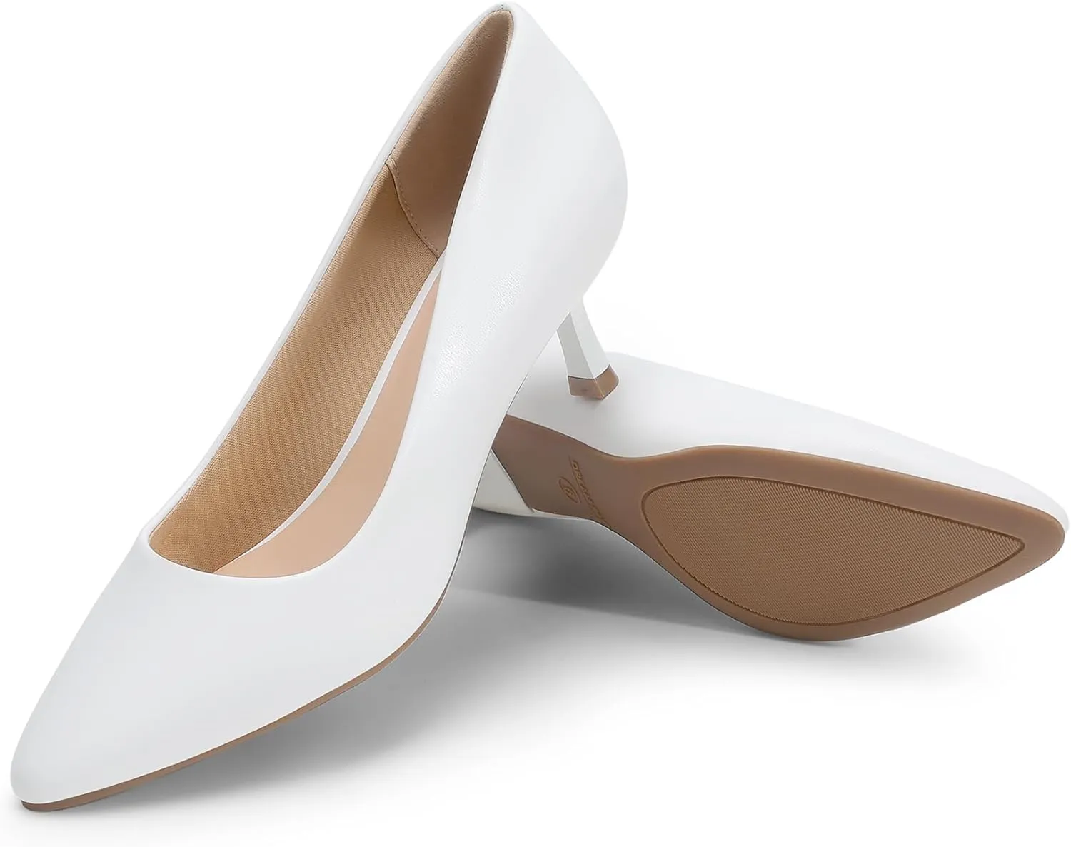 DREAM PAIRS Women's Pumps Closed Toe Pointed Toe Kitten Heels for Women Party Dance Wedding Dress Shoes for Women